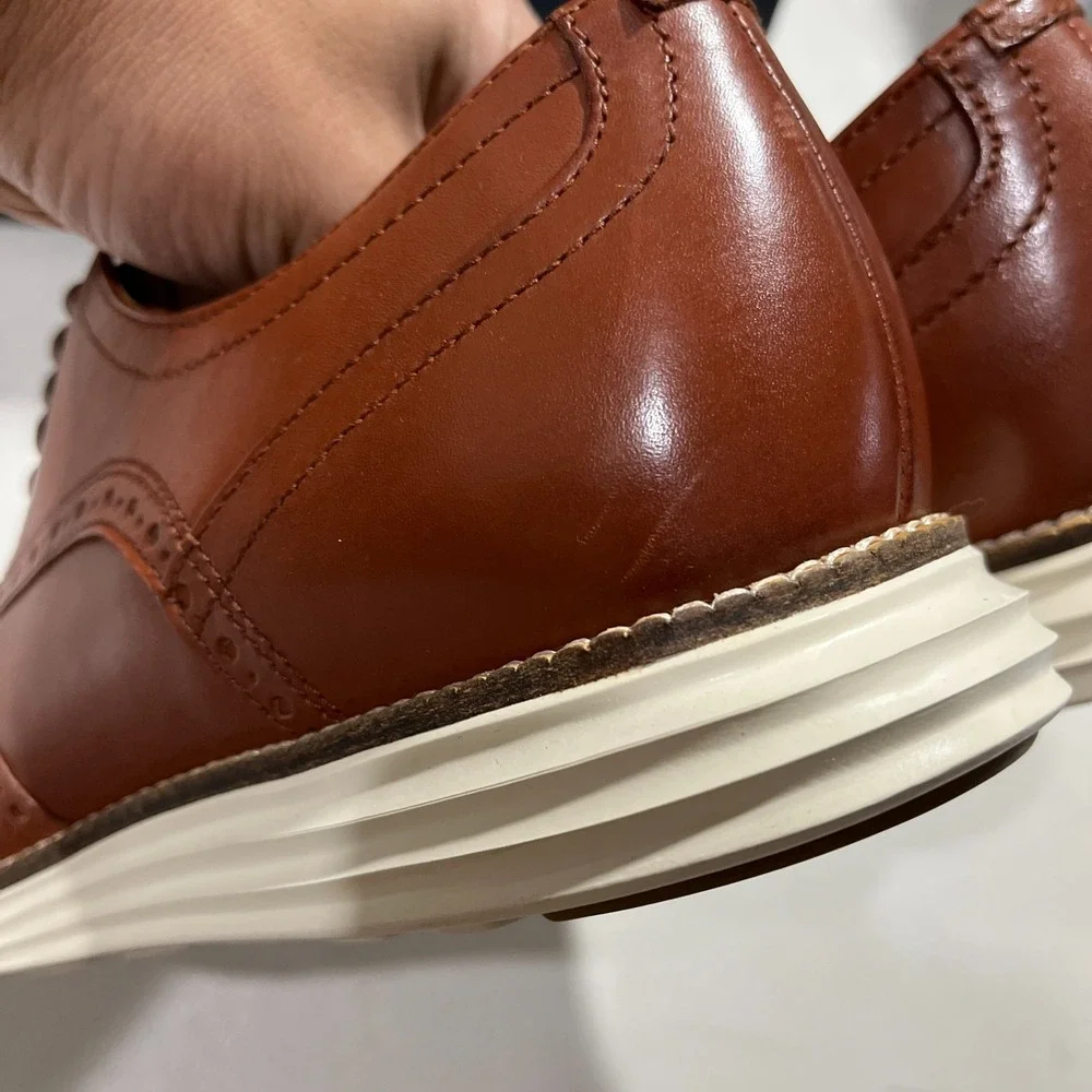 Cole Haan Original Grand Shortwing Oxford Leather Shoes C26471 Woodbury Men 9.5